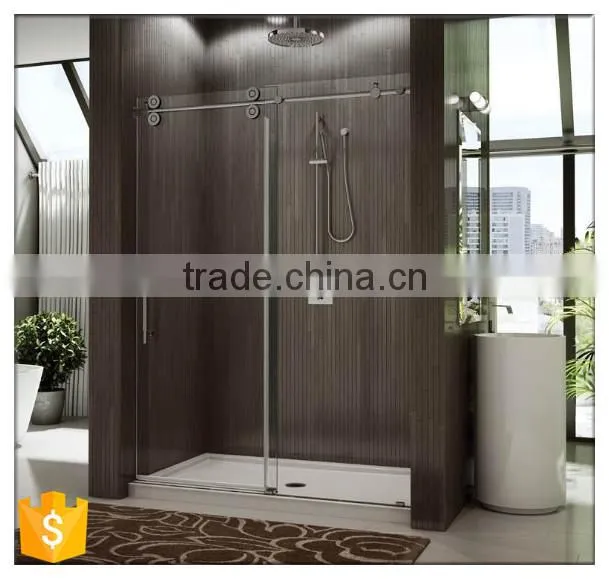 hot sale in Australia bathroom free standing glass shower enclosure sliding door