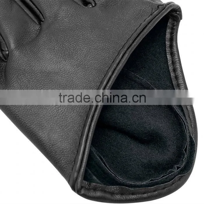 pu dress leather half gloves