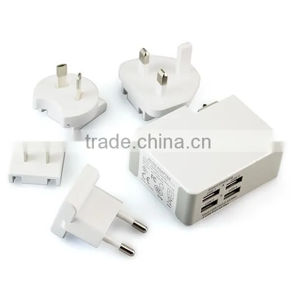 4 USB Port Universal Smart Travel Home Charger Socket