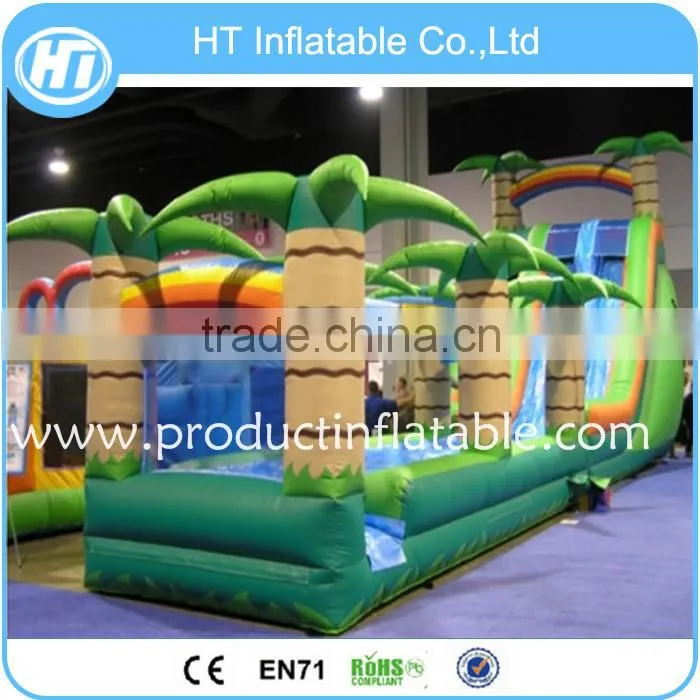 Customized Kids Inflatable slide, Cheap inflatable PVC Circular Water Slide