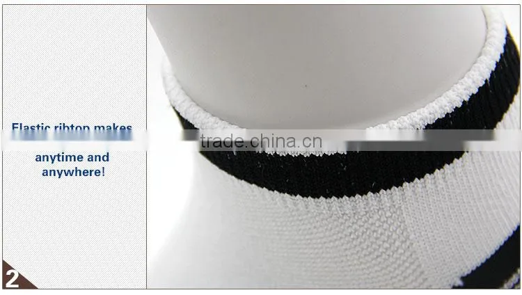 High quality non slip women white ankle socks