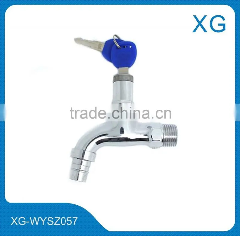 Cheap price brass body brass ball water tap with lock/garden water faucet with lock/Child lockable water bibcock water faucet