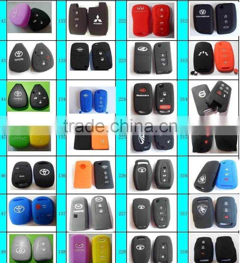 silicone car key protective cover for mazda car key