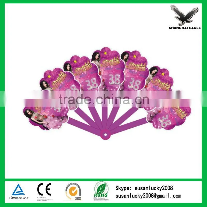 Promotional custom kids foldable fan (directly from factory)