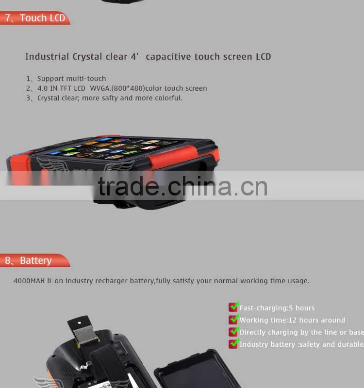 Wholesale Cheap Wifi BT 1D 3G Barcode Scanner PDA With Android OS