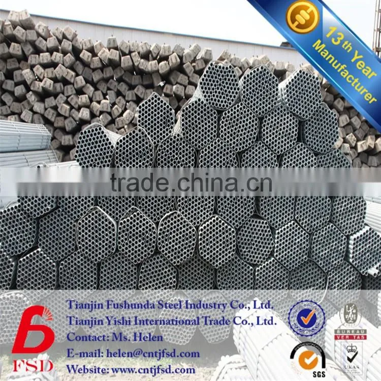 *2016 Alibaba supplier Hot dipped Galvanized Steel Pipe ERW PIPE