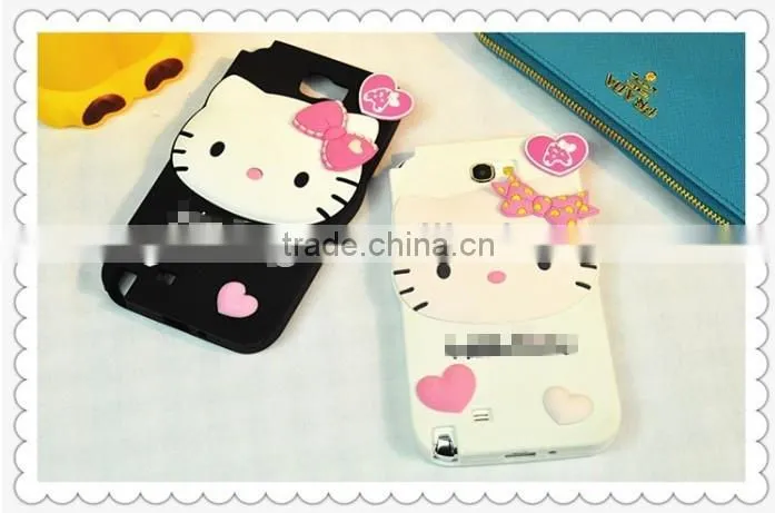 2013 New Arrival Cute Animal Shaped Silicone Lighter Mobile Phone Cases for Sumsung Note2/N7100/9500 S3/I9300 "11"