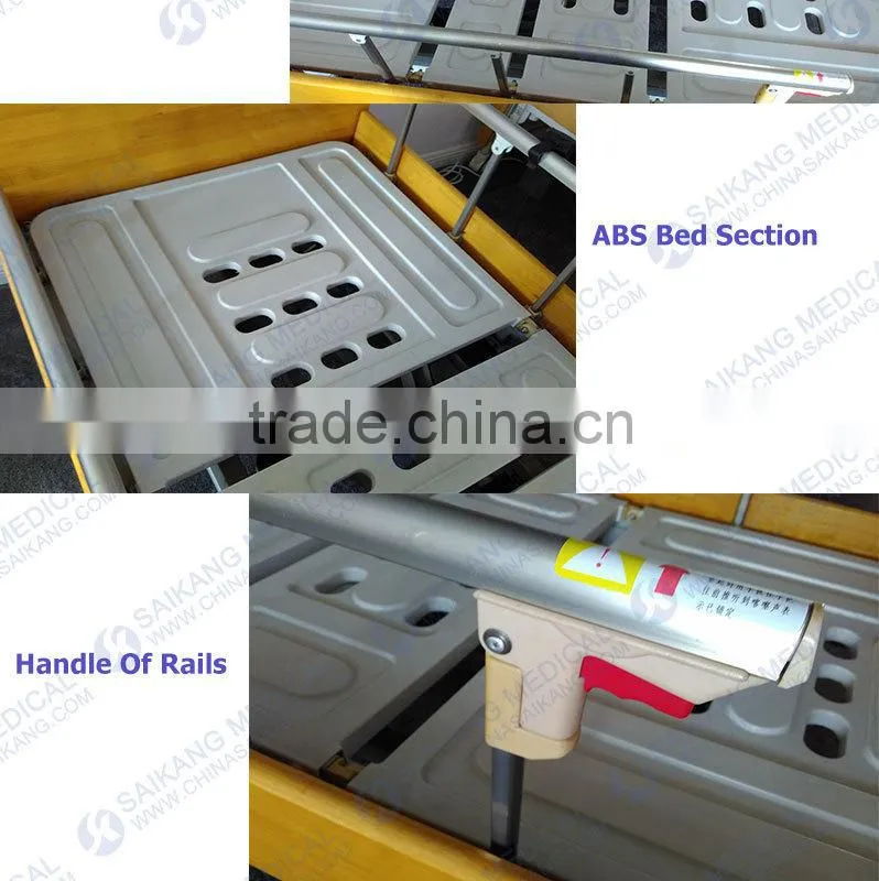 China Supplier Removable Electric Home Care Wooden Hospital Bed