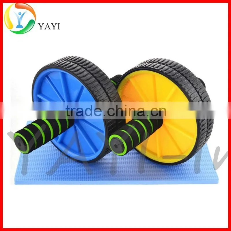 No-Slip Comfort Grips Dual Wheel Ab Roller