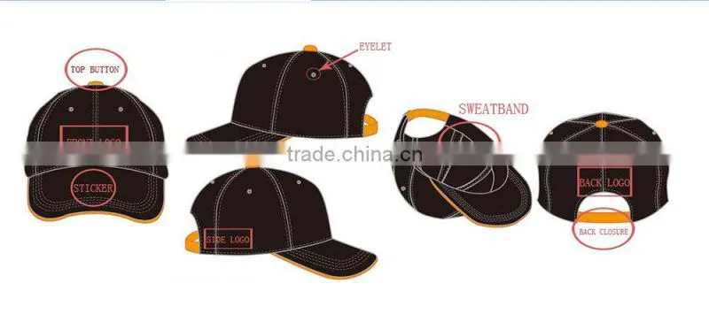 custom design camo blank cycling cap