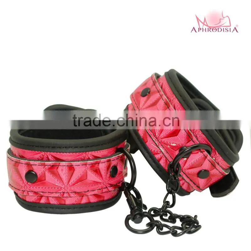 Quality Black Soft Fur Restraint Wrist & Ankle Cuffs Bondage Fetish Role Play