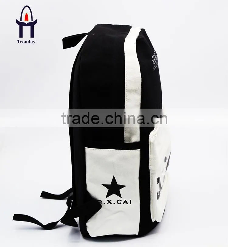 Wholesale fashion promotional canvas backpack ,leisure sports backpack