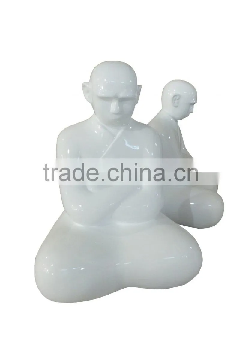 fiberglass monk statue