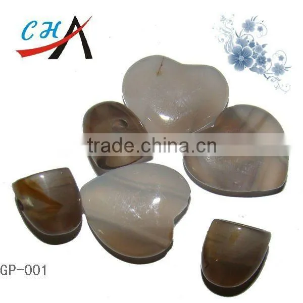 natural gemstone color white headset earplug set