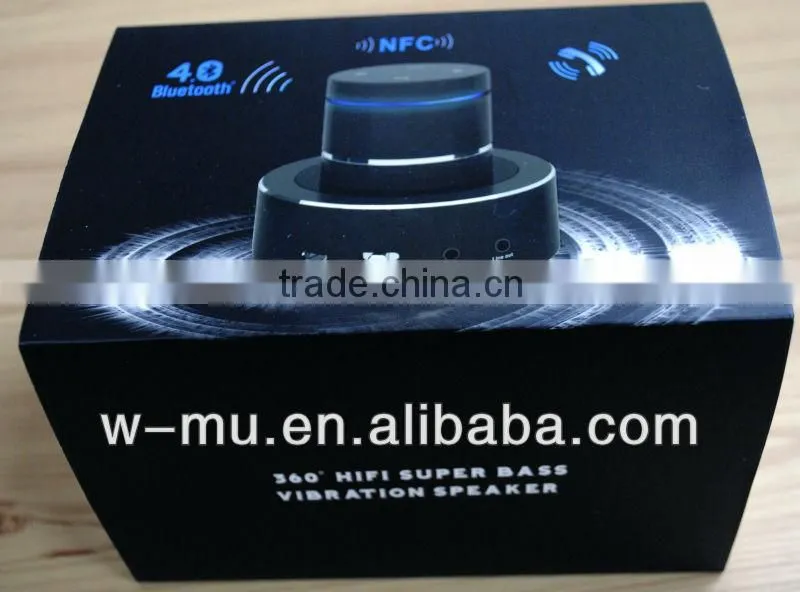 Market Futian Speaker, Bluetooth 26 watt Vibration Speaker with Micro USB Power Supply