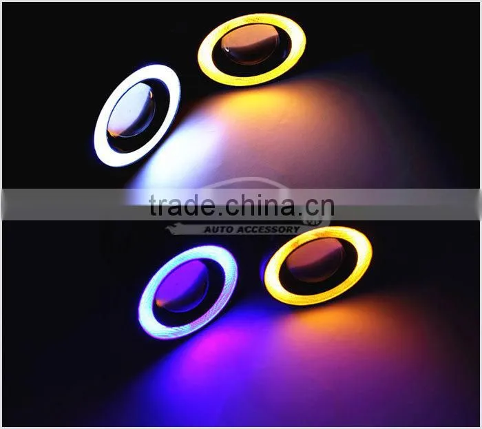 New Arrival Multi-fonction 30W 2.5 3.0 3.5 Inch LED Fog Light DRL LED Daytime Running Light With Angel Eye