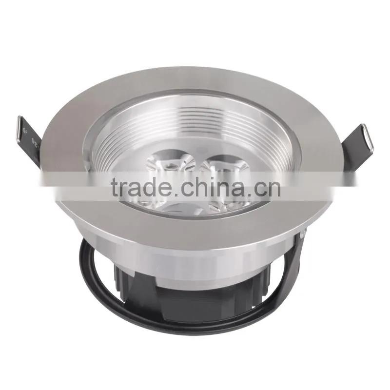 Super Bright 450lm 5W 360 degree rotatable Hole size 90~95mm silver led spot light