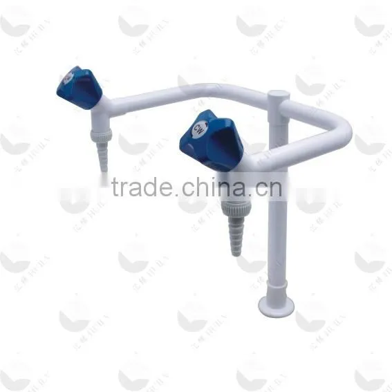 Durable wholesale hot and cold chemical resistant double lab water tap