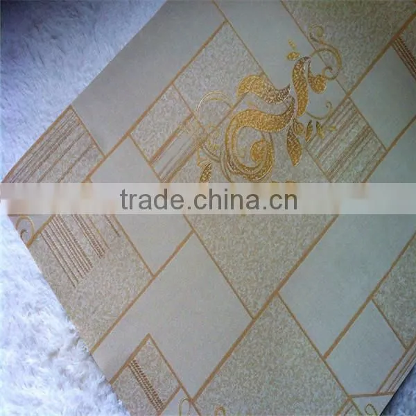 modern style wall paper gold