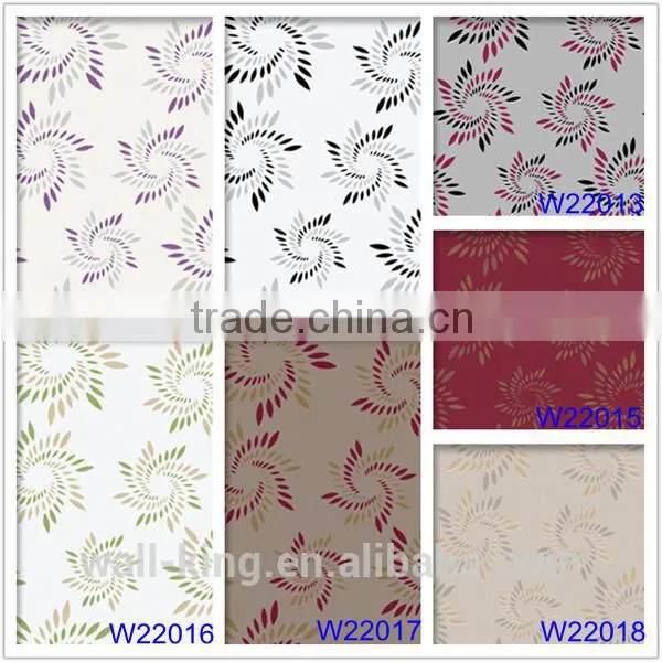 vinyl wallcovering with modern new designs for home decor