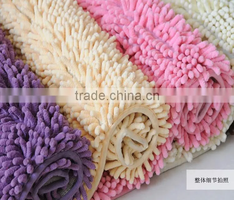 chenille long pile floor mat