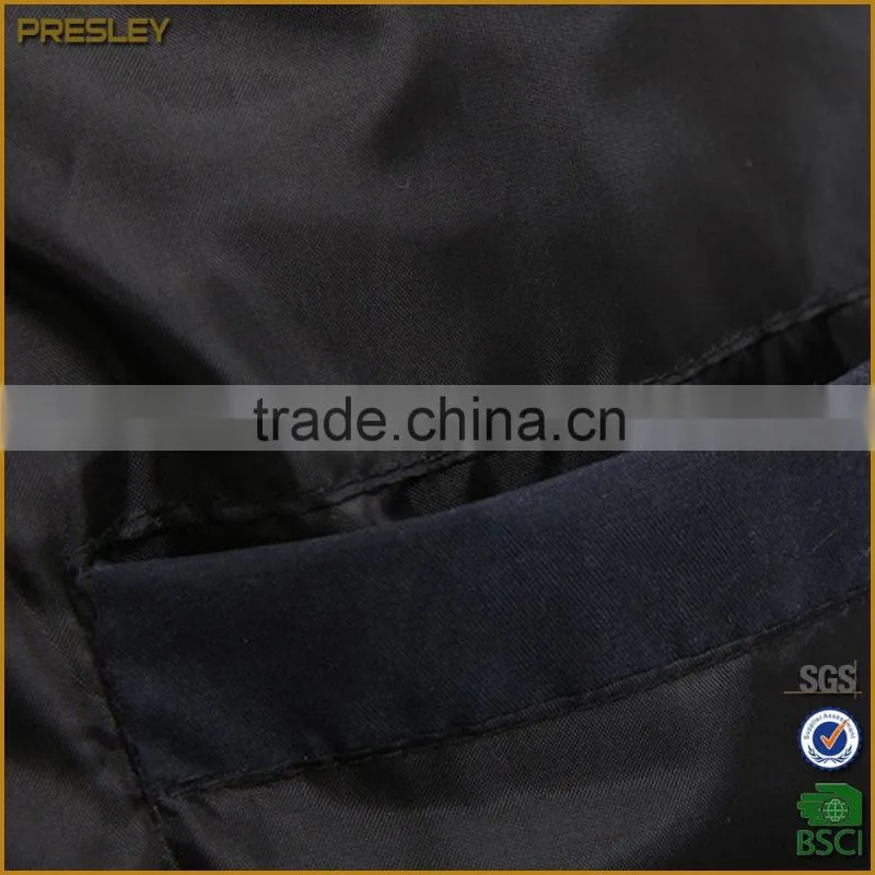 Presley oem custom blank high quality satin bomber jacket for man wholesale