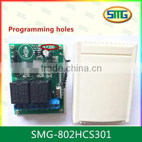 2 relay 433mhz 12v Ac Rf Wireless On Off Switch Remote Controller with rolling code
