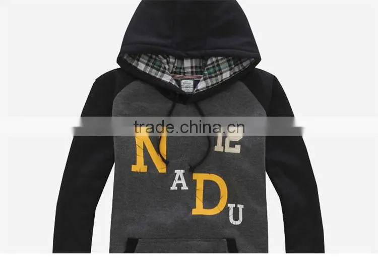 2015 china wholesale supplier man clothing custom hoodies for men's fashion print hooded