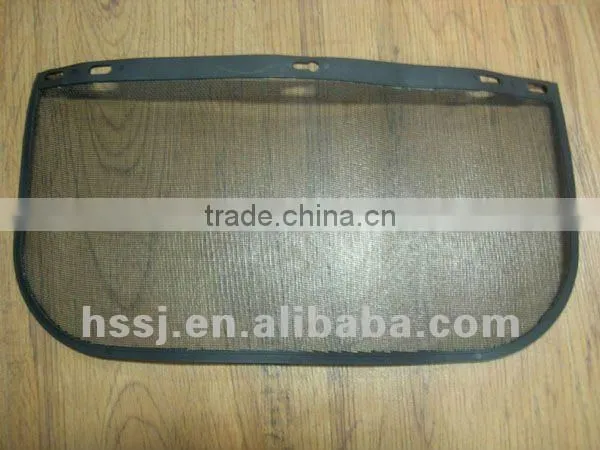 2016 CE standard wire mesh helmet safety full face shield visor,plastic face shield CE face shield visor for helmet