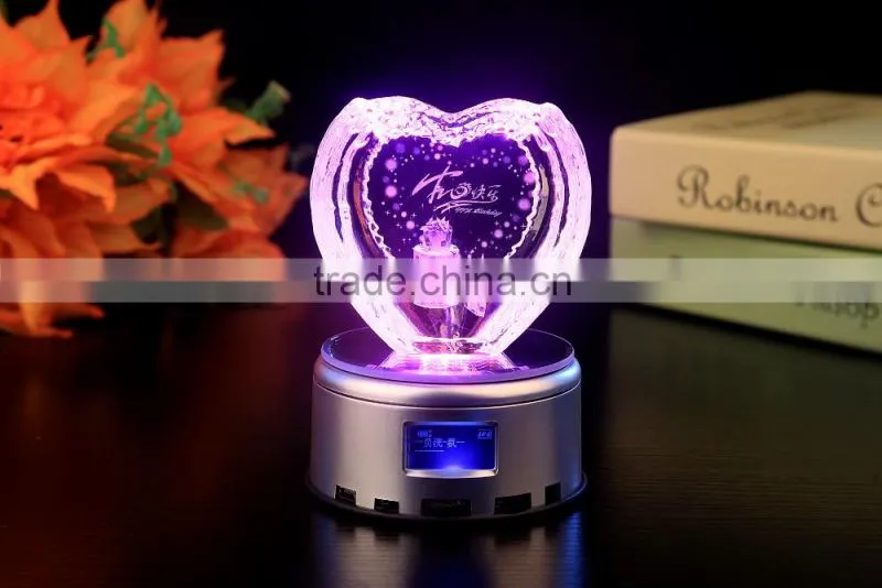 hot sale heart shape crystal gift crystal craft