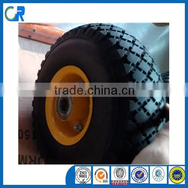 Folding hand trolley wheel