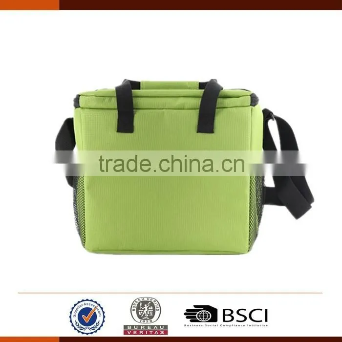 Insulated 600D Polyester PE Foam Cooler Bag Lunch Bag for Food