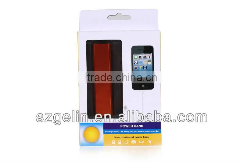 2015 easy portable rechargeable usb backup power bank