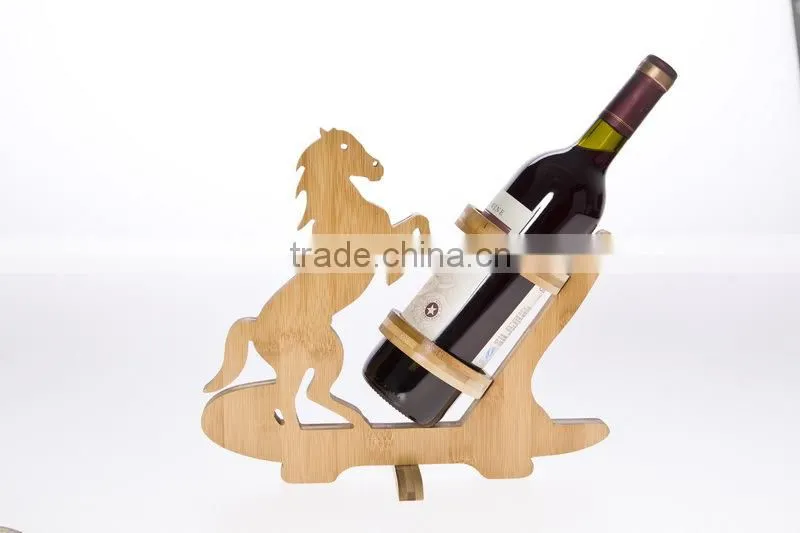 Eco-friendly hot selling high quality novelty bamboo wine bottle holder