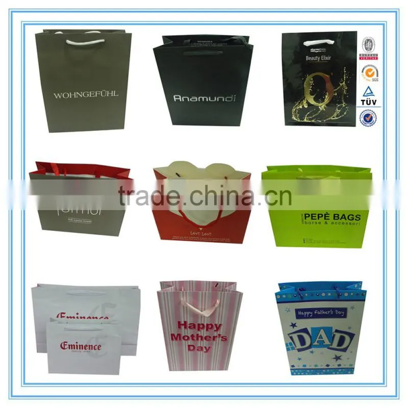 alibaba wholesale formul printing LOGO paper shopping bag custom paper bag
