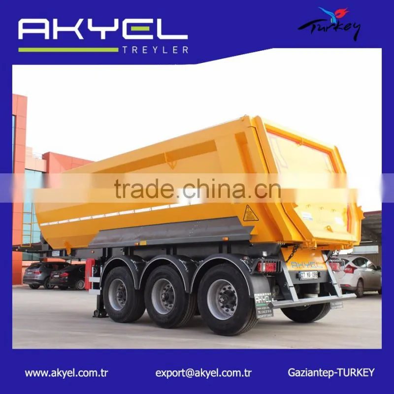 3 axle 40-50 Ton Hardox Tipper Semi Trailer