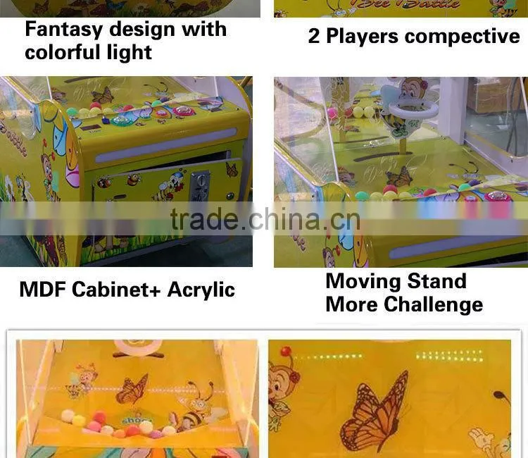 high quality bee battle basketball shooting children redemption game machine