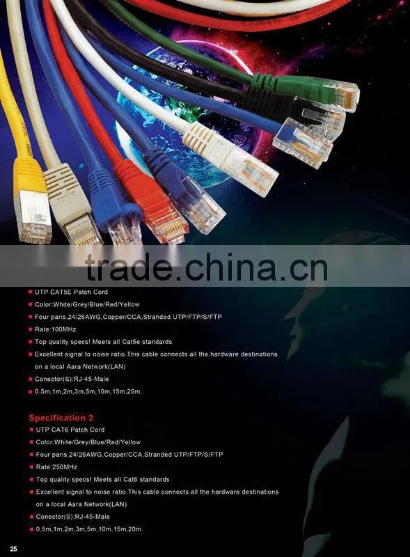 Frankever 23awg/24awg 1000FT UTP cat6 lan cable Made in China