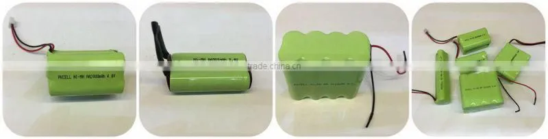 AAA ni-mh rechargeable battery pack 7.2V 600mAh