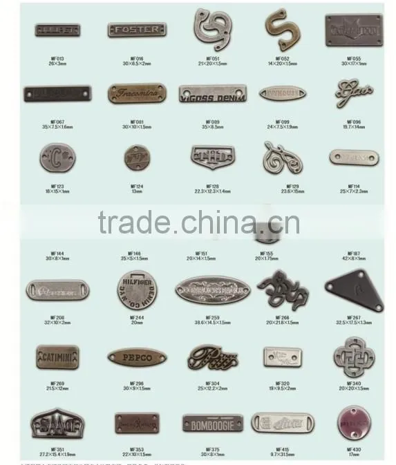 Nickle plating metal logo plate