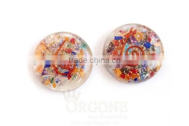 Orgone Engraved Heart Chakra Oval : Manufacturer Orgonite Chakra Oval