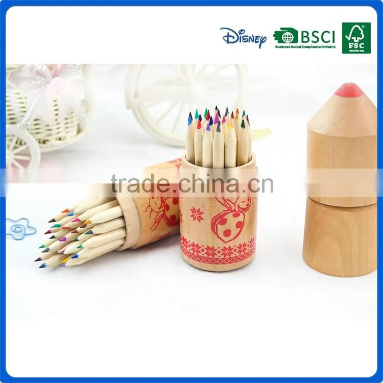 2016 new prducts 3.5 inch mini promotional colored pencil set for students gifts