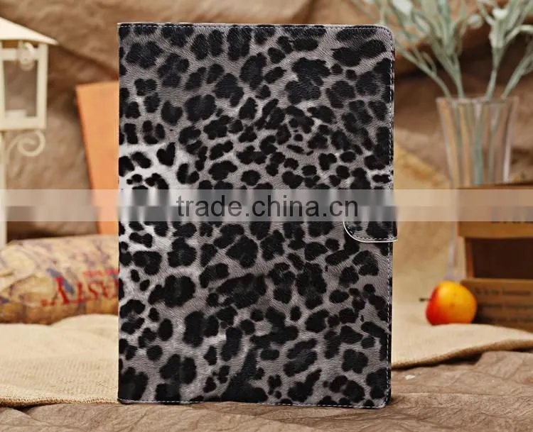 Leopard print leather case for ipad air, for ipad air case
