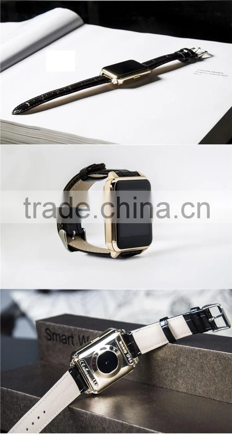 2015 F2 bluetooth Smart Watch Support Gesture and Voice Control MTK2502 1.55" IPS Screen For IOS and Android Smart Phone