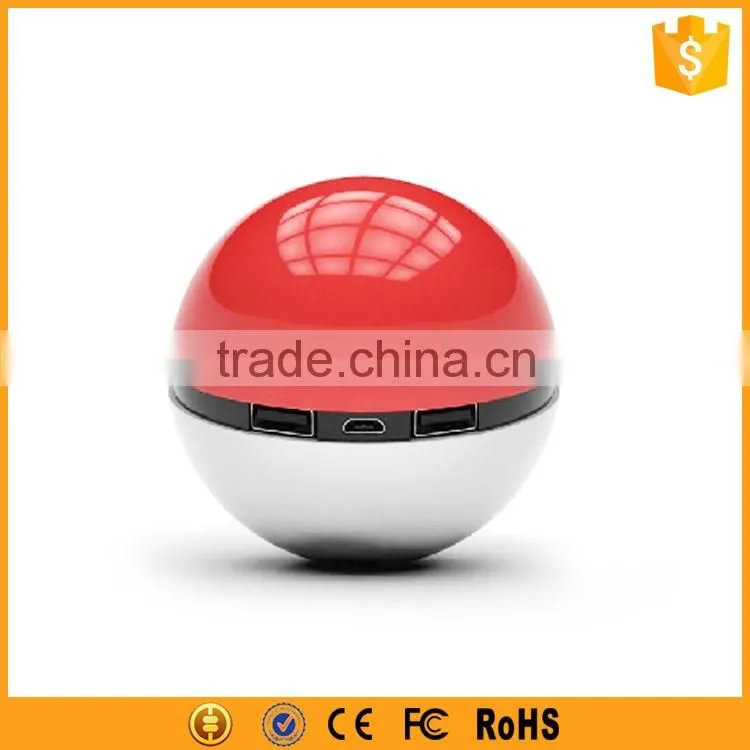 Top Selling Products Ball Shaped 8000mAh Pokeball Pokemon Power Bank
