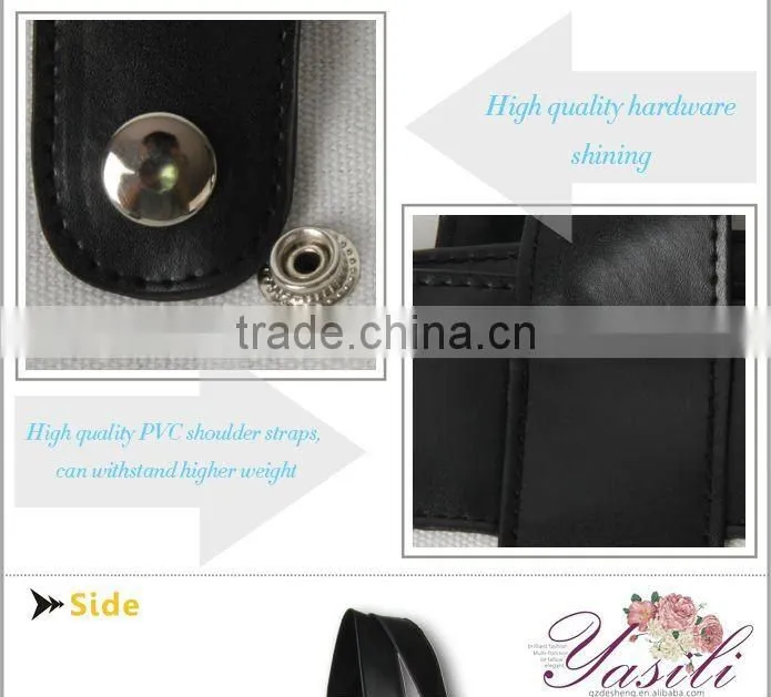 Fashion canvas shopping handbag
