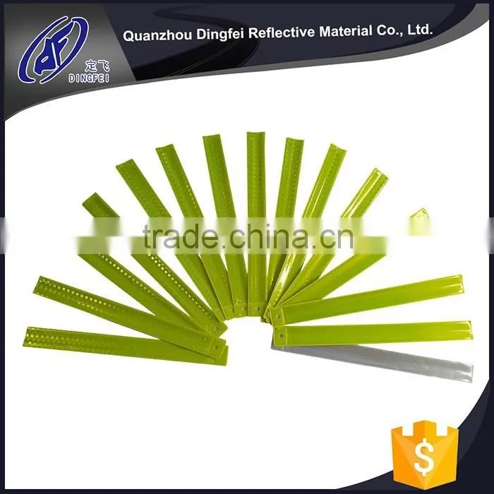high quality promotional gift PVC reflective snap band pvc slap band pvc wrist band