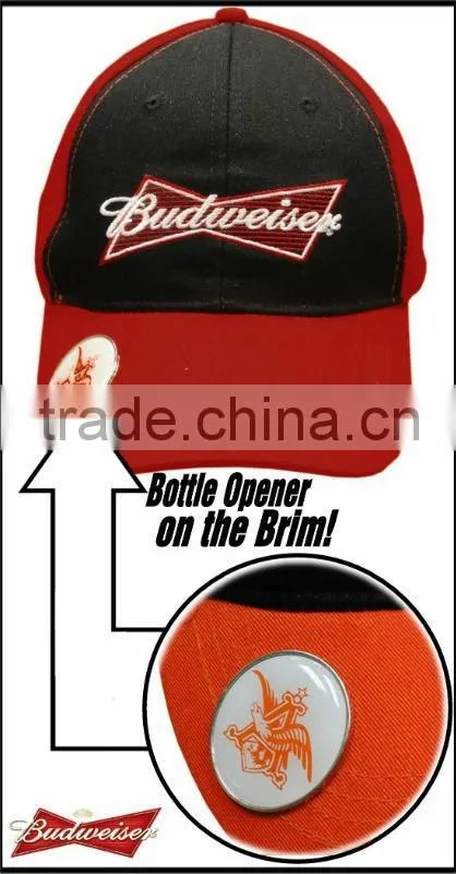 cotton twill fahsion embroidery new design bottle opener baseball cap