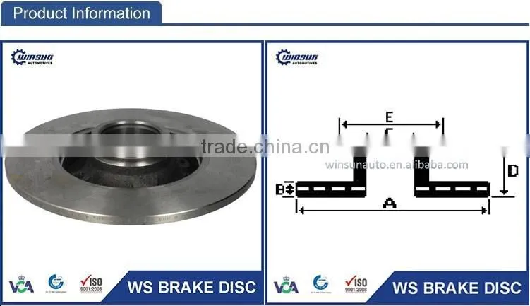 424934 4249Z9 180302200 Disc Brake Rotor Auto Parts Sparin with Kits