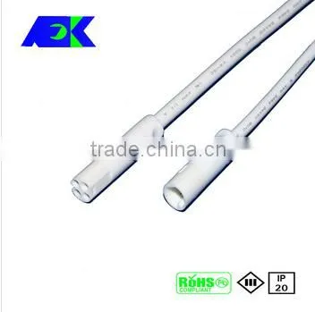 3 PIN RGB led connector High lumen interconnecting / connecting cable t5 / t8 led tube light connector